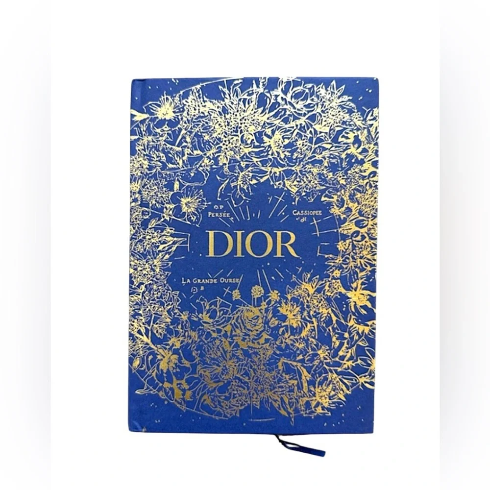 NWT Dior Blue and Gold Floral Botanical Journal - limited edition GWP item